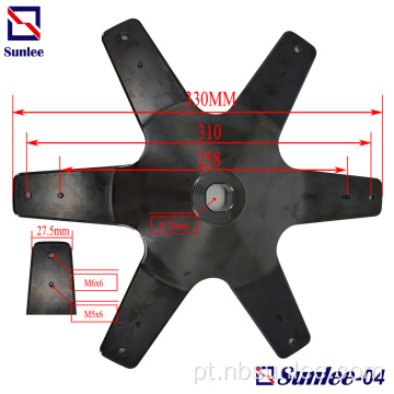 Placa de flange hexagonal de máquina de lavar